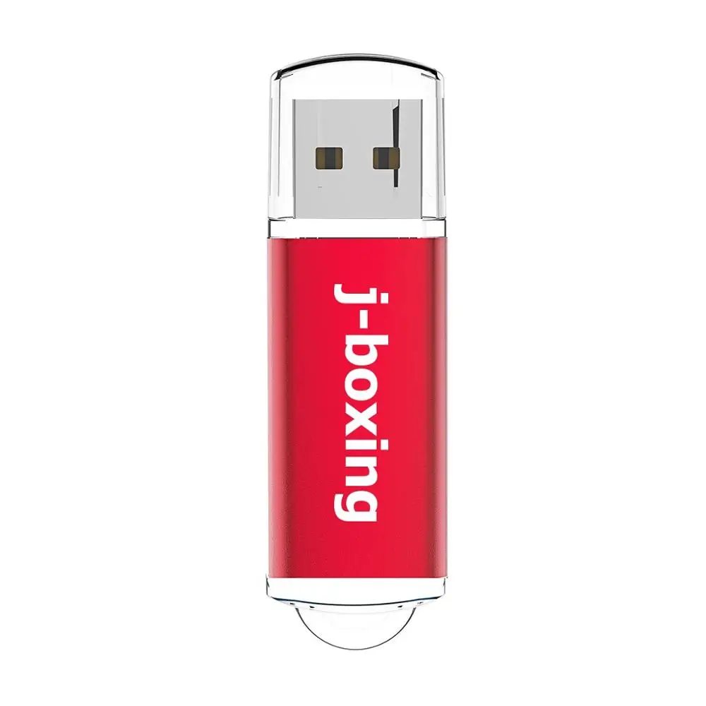 Красный J-бокс, мультиколор, USB флеш-накопитель, 64 ГБ, 32 ГБ, 16 ГБ, 8 ГБ, 4 Гб, флешка, USB 2,0, карта памяти, Jump Drive, флешка для компьютера Mac - Цвет: Красный