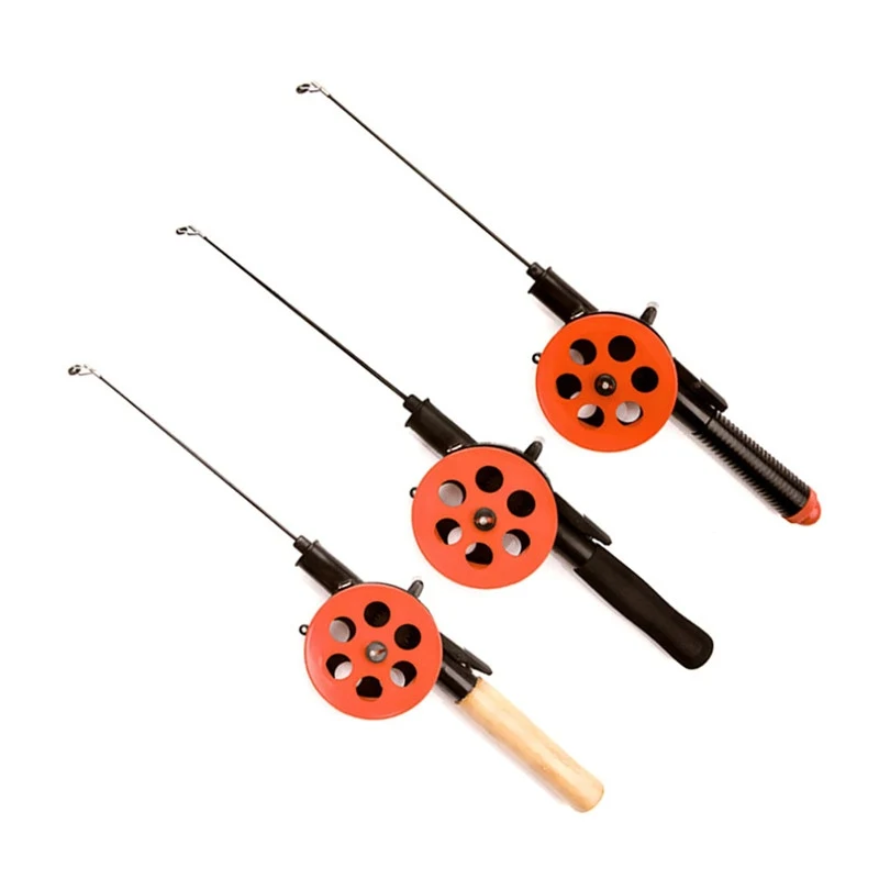 Зимняя портативная ледяная Удочка с катушкой Спортивная удочка рыболовные