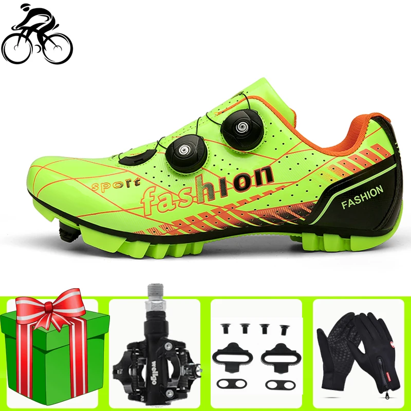 

Sapatilha Ciclismo MTB Cycling Shoes 2021 Professional Outdoor Self-Locking Bicycle Sneakers Men Mountain Bike SPD Cleat Sports