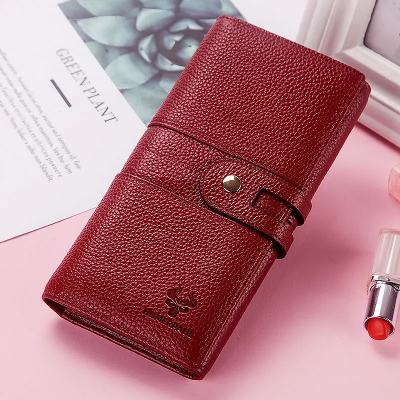 Новинка 2020 женский кожаный кошелек женские кошельки большой емкости на молнии