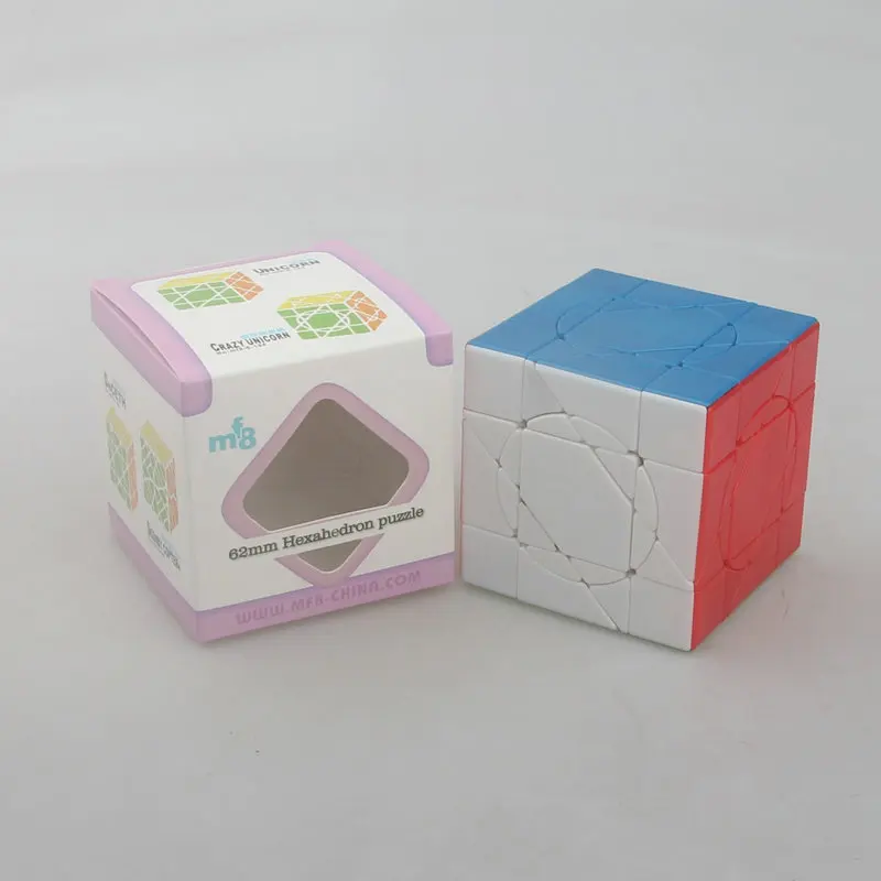 MF8 Professtional 3x3x3 Sun Unicorn Magic Cube Speed Puzzle 3x3 4x4 Educational Toys Magico Cubo for Children with Bracket | Игрушки и