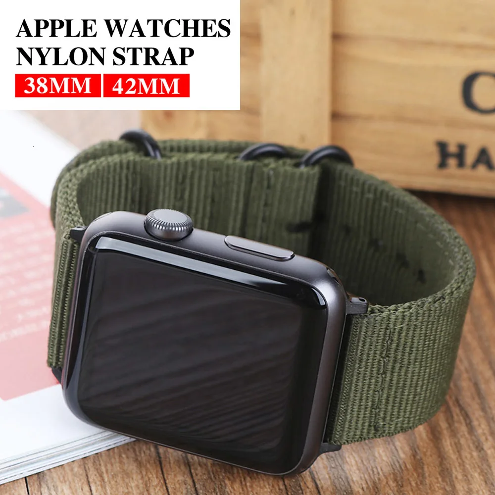 Ремешок для Apple Watch Series 5 4 3 2 нейлоновая петля 40 мм 38 44 42 новые аксессуары часов
