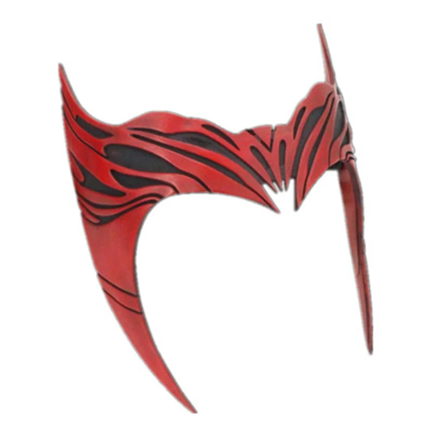 Takerlama Halloween Scarlet Cosplay Headband Red Witch Costumes Headwear Resin Masks Party Costumes Prop