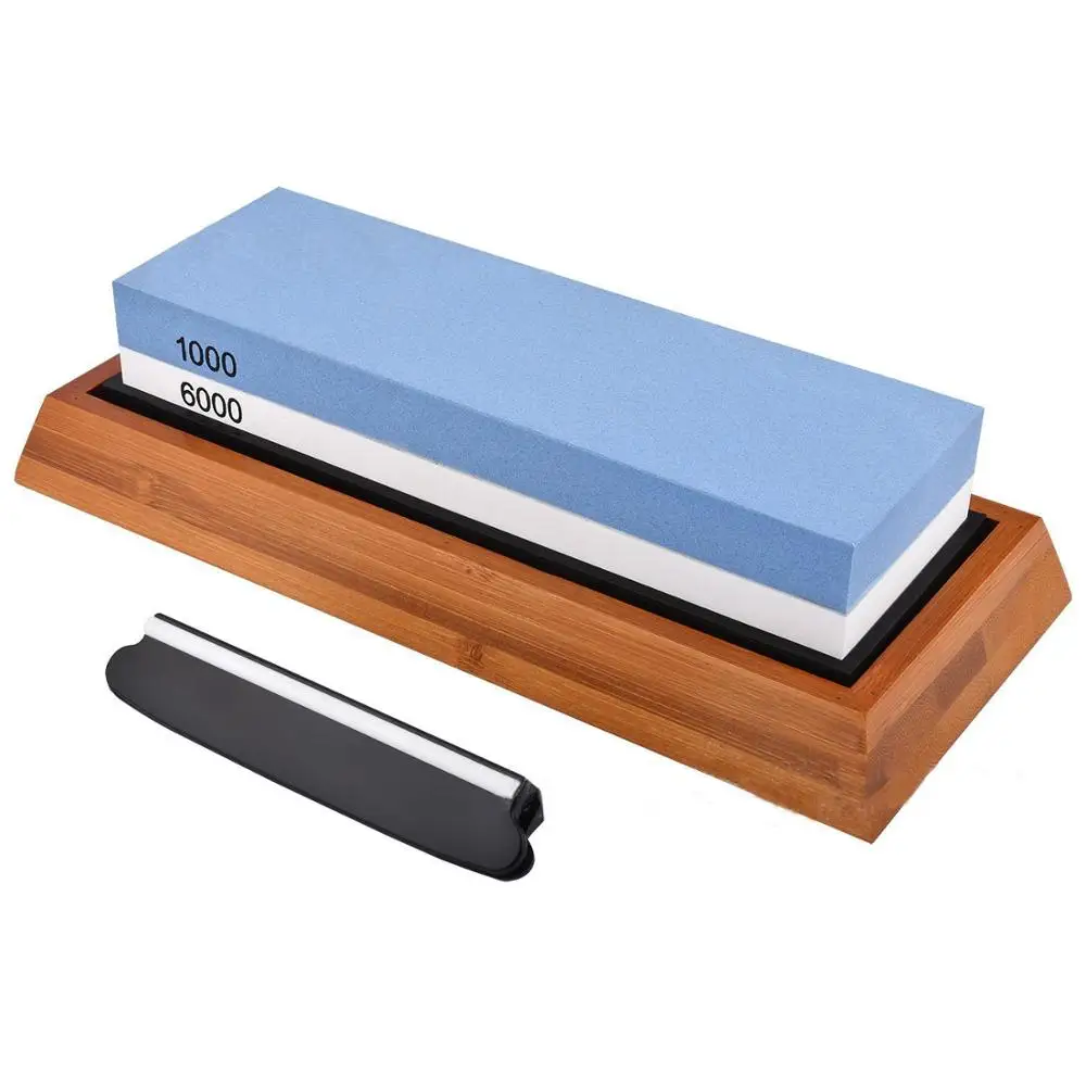1000 / 6000 Профессиональный точильный камень для кухонных ножей двухсторонний белый