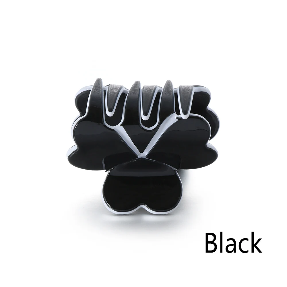 3-Black 1 шт., новинка, Модные Акриловые женские заколки для волос, простые мини заколки для волос, модные заколки для волос для девочек, зажим для волос, инструмент для самостоятельной сборки, аксессуары для волос - Цвет: 3-Black