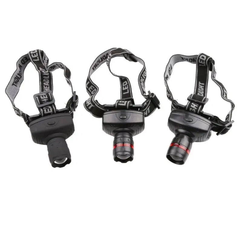 

Portable Mini Three Head Types Headlamp Outdoor Camping Head Lamp Fishing Headlight Flashlight For Fishing Hunting Cycling