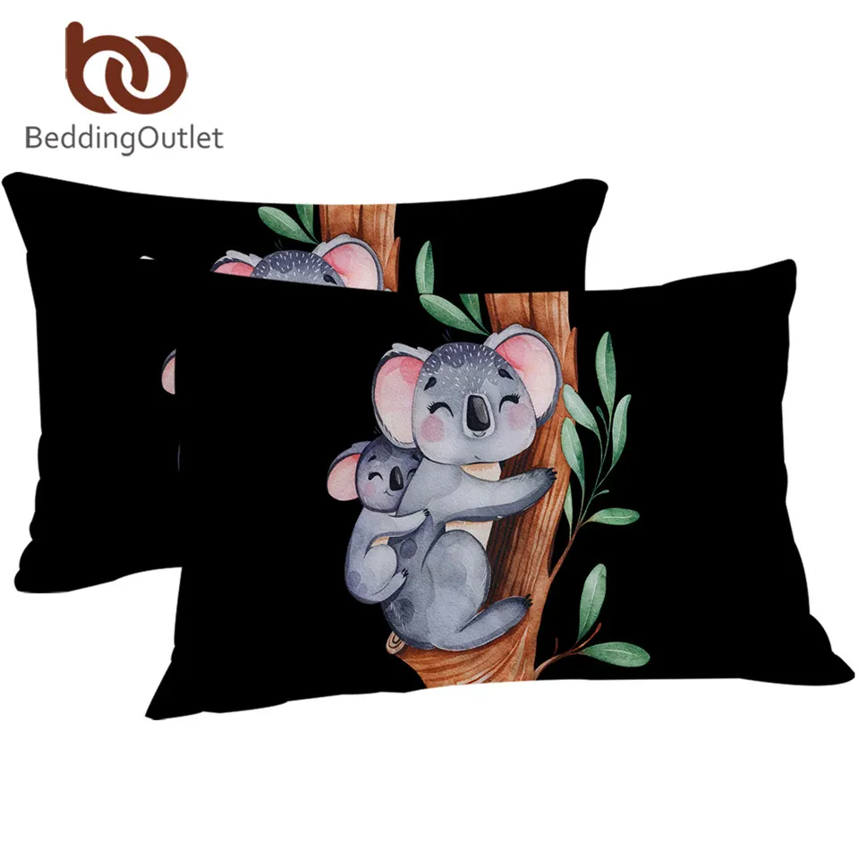 

Наволочка для подушки BeddingOutlet с изображением коалы, декоративная наволочка с изображением животных для детей и подростков, 50x75 см