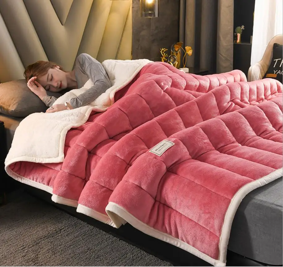 Утолщенное домашнее одеяло для кровати новорожденного ребенка покрывало сна в