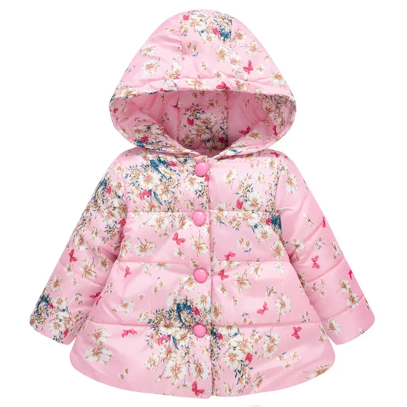 Детская одежда хлопковая куртка средней длины зимнее теплое плотное пальто с