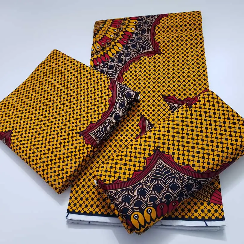 Ткань из Анкары Африканский настоящий восковой принт 100% хлопок швейный материал