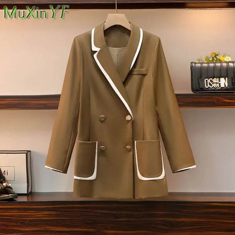 Women's Suit Jacket Autumn 2021 New Casual Loose All-match Coat Korean Fashion Elegant Professional Blazers Top Female Clothes