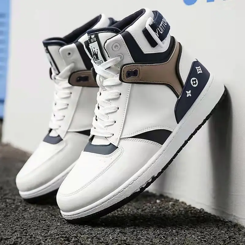 

Кеды uio90 мужские высокие, лоскутные кроссовки, Повседневная холщовая обувь, плоская подошва, большие размеры, Осень-зима