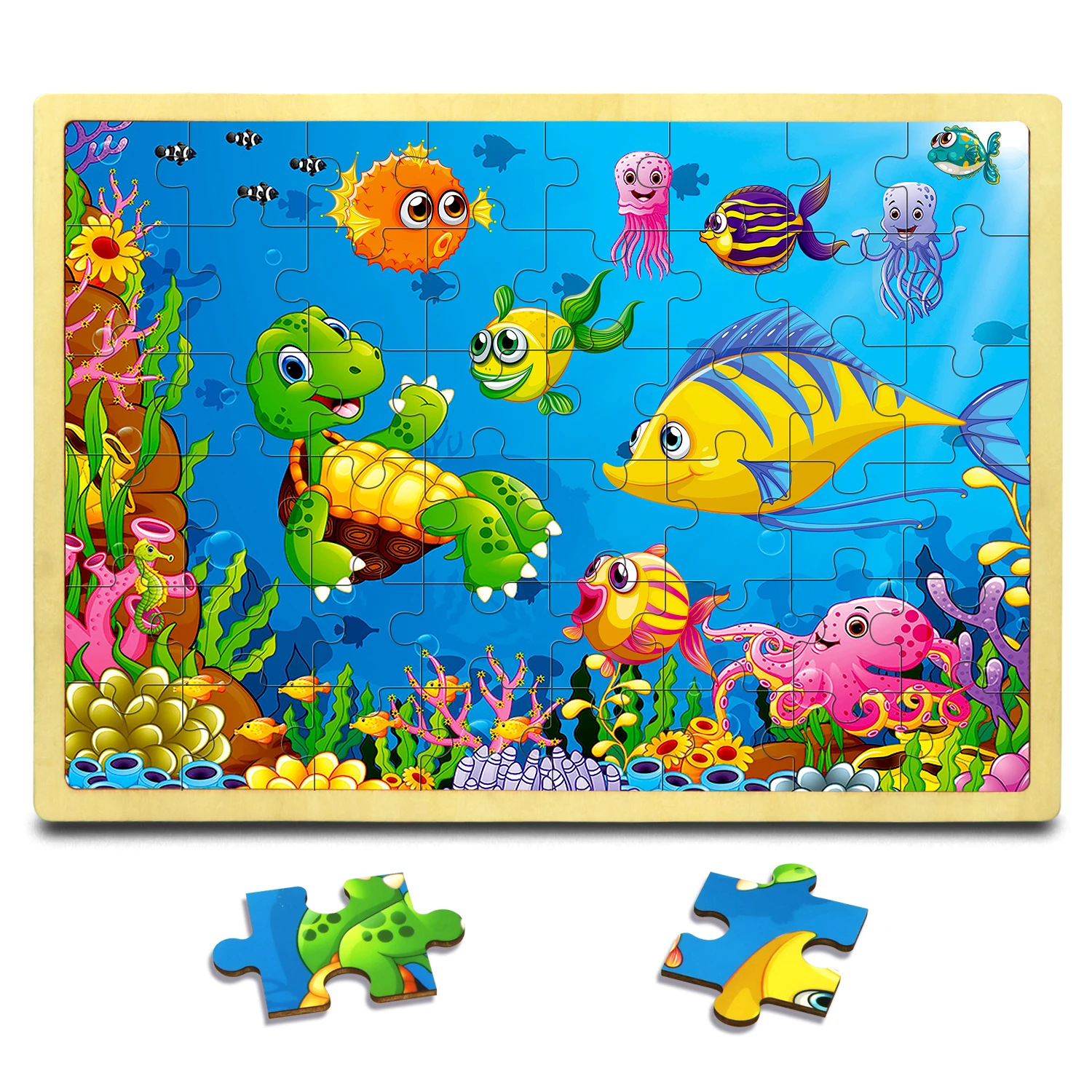 Деревянные головоломки игрушки для детей 48 шт. детские игры деревянные