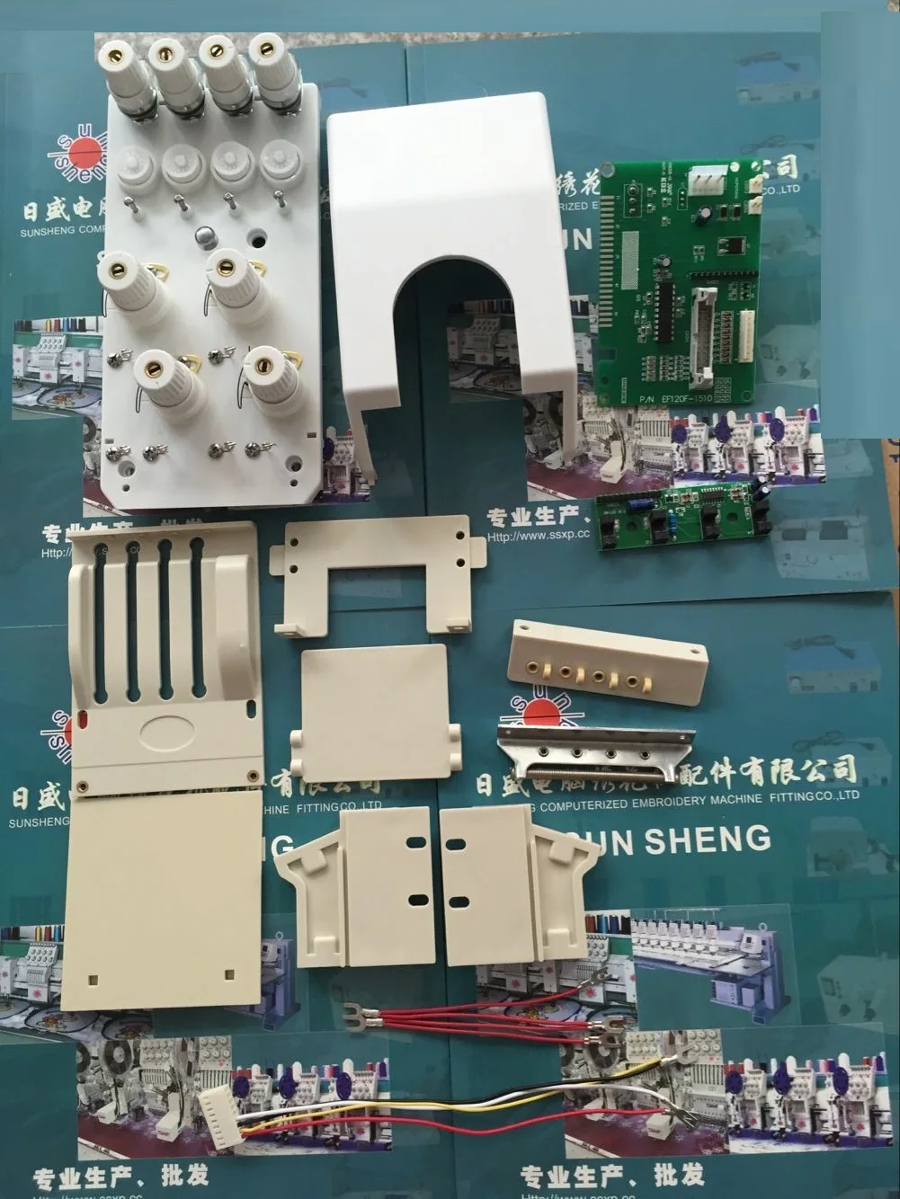 

Computerized embroidery machine four needles front rear assembly full set of S-1705 with bottom inspection thread guide box