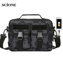 USB Molle Military Bag Tactical Sling Bag Messenger Bags Fanny Belt Camping Outdoor Hunting Army Assualt Shoulder Bag XA675+WA
