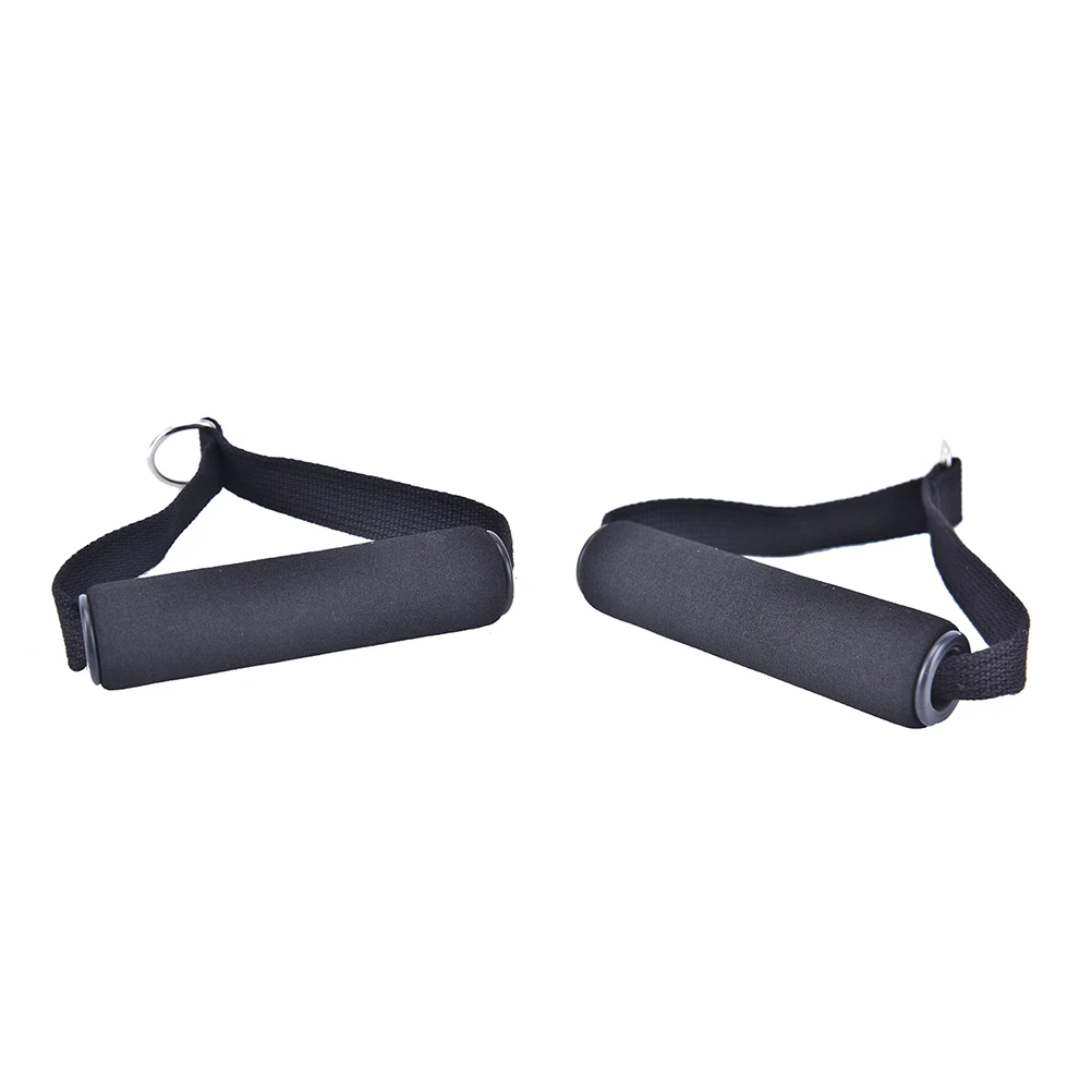 

1pcs Pull Handles Resistance Bands Foam Replacement Fitness Equipment Black For Yoga Exercise Workout