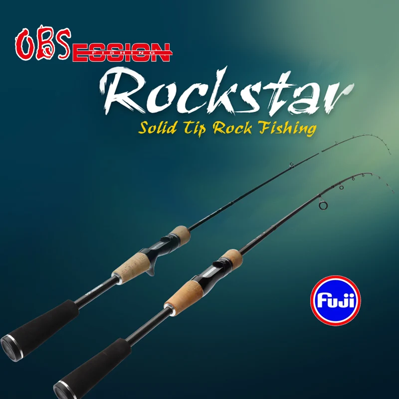 OBSESSION 1 98 м спиннинговая Удочка 2 секции Rockfish ультра светильник RockStarFishing Rods Fuji Guide