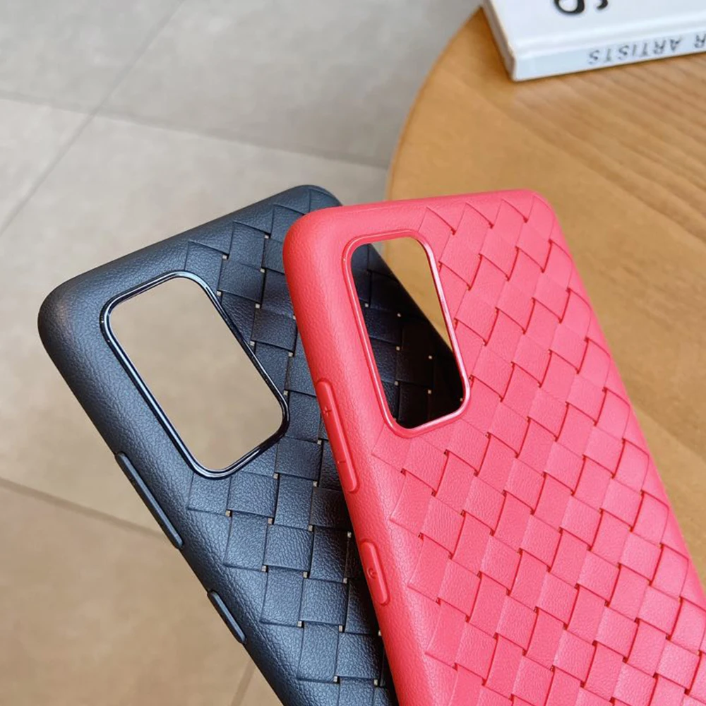 Case For Iphone 11 Pro Max 6 6S 7 8 Plus X Weaving Texture PU Leather Dark green Phone XS MAX XR Cover Capa | Мобильные телефоны и