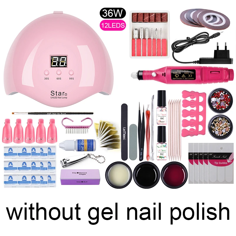 Набор инструментов для дизайна ногтей набор гель лаков инструменты снятия