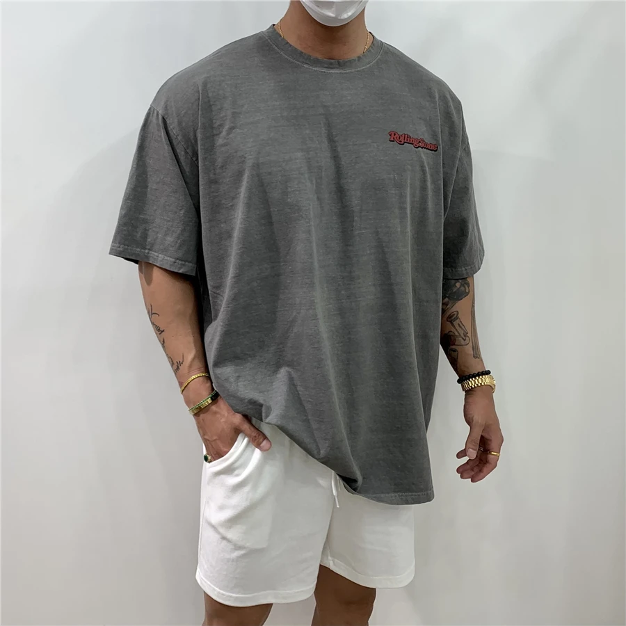 

2021 Cotton Mens Fashion Tshirt Funny Casual Oversized T shirt For Man Male Summer Tee Shirt Streetwear M-3XL
