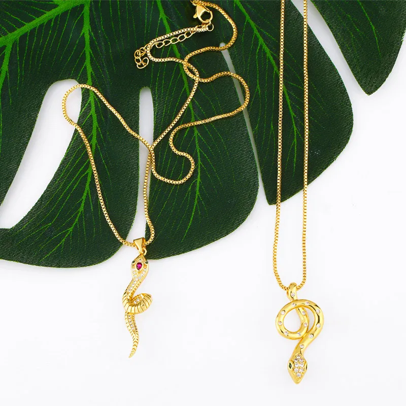 

Snake Necklace For Women Men Stainless Steel Gold Chain Necklaces Pendant Boho asz Vintage Jewelry Choker Bijoux Femme Gift