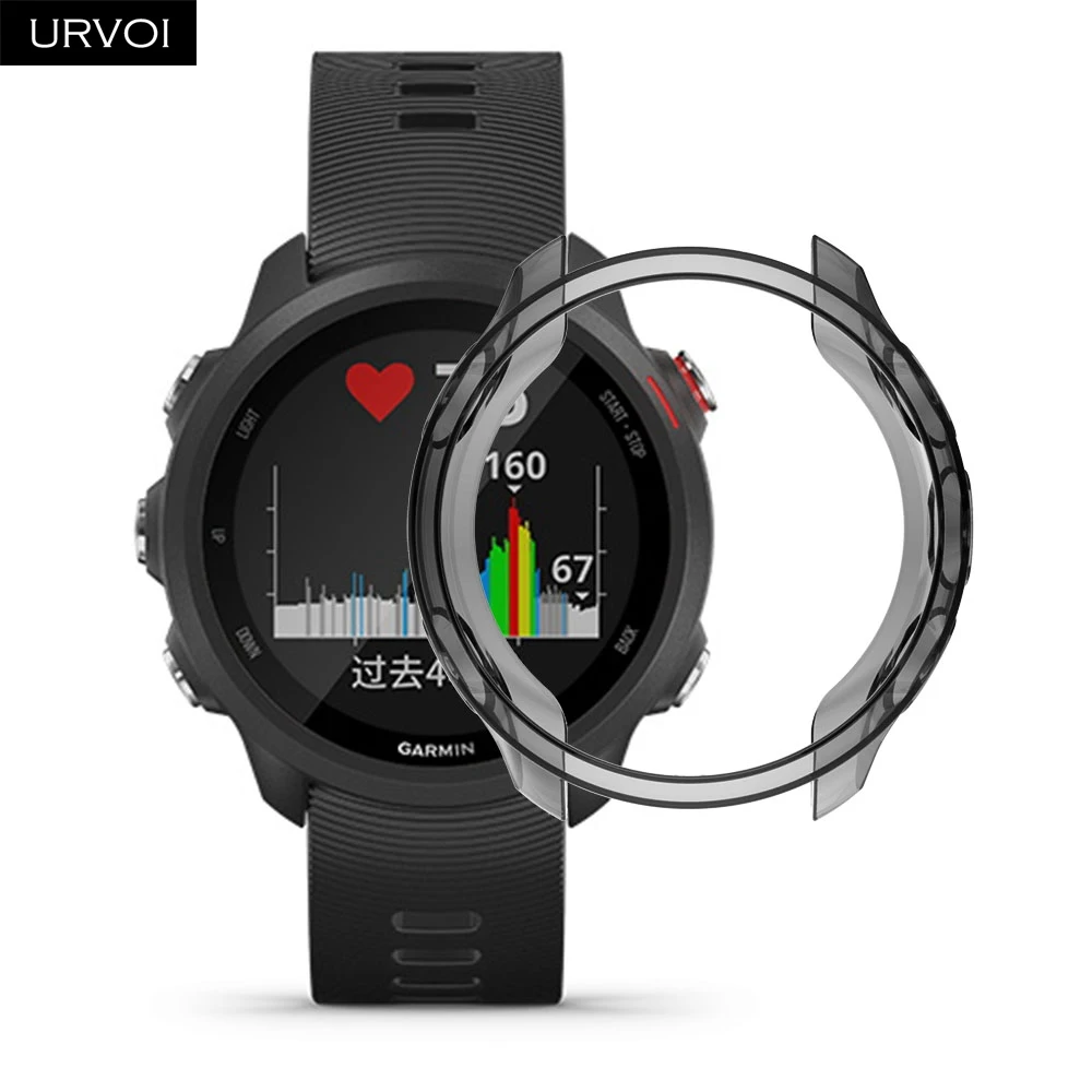 URVOI чехол для Garmin Fenix 5X Forerunner245 ТПУ протектор кристалл цвета Рамка Тонкий ультра