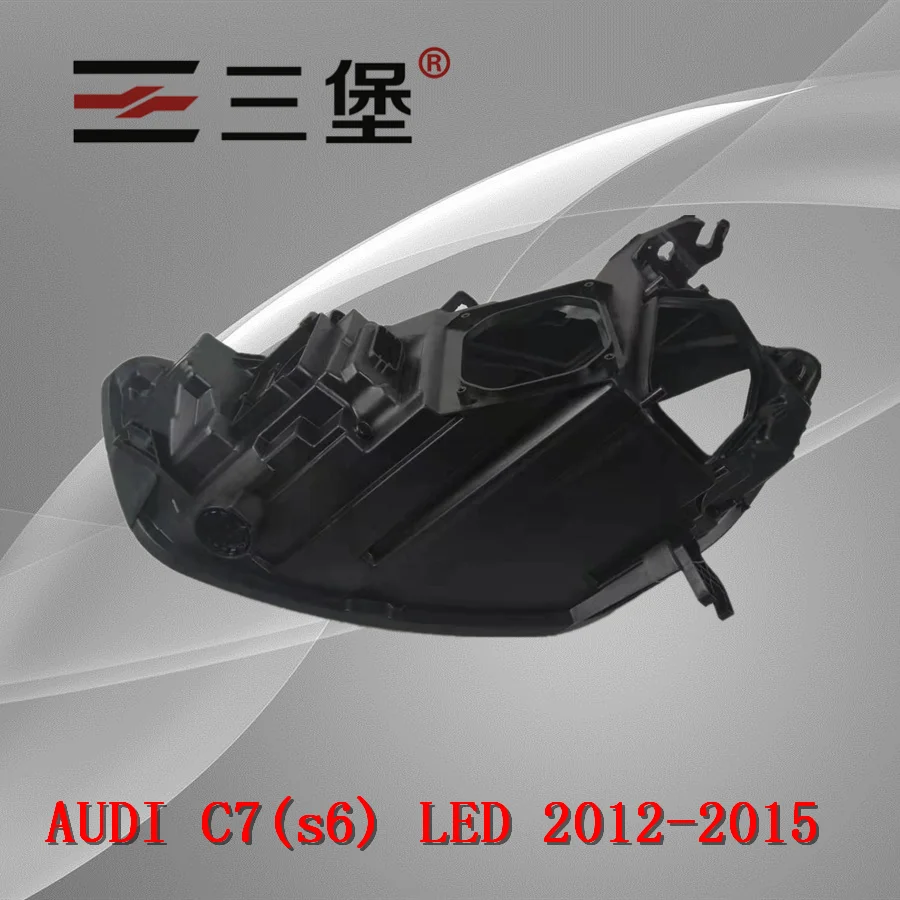 Сделано для AUDI A6L C7(s6 светодиодный 2012-2015 корпус фары Пластиковый черный заднего