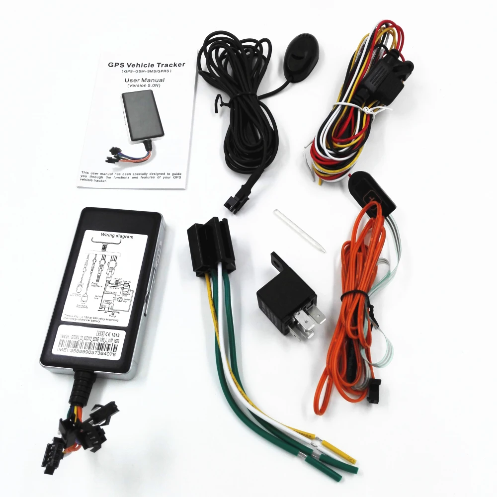 Оригинальный профессиональный автомобильный GPS трекер CRX1 GT06N Quad Band Отключение