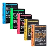 5pcs everything you need to scienceenglishmathematicsworld history american history notes original language learning books