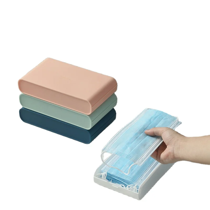 

Коробка для хранения маски, дезинфекционный портативный пыленепроницаемый влагостойкий органайзер для хранения лекарств, Многофункциона...