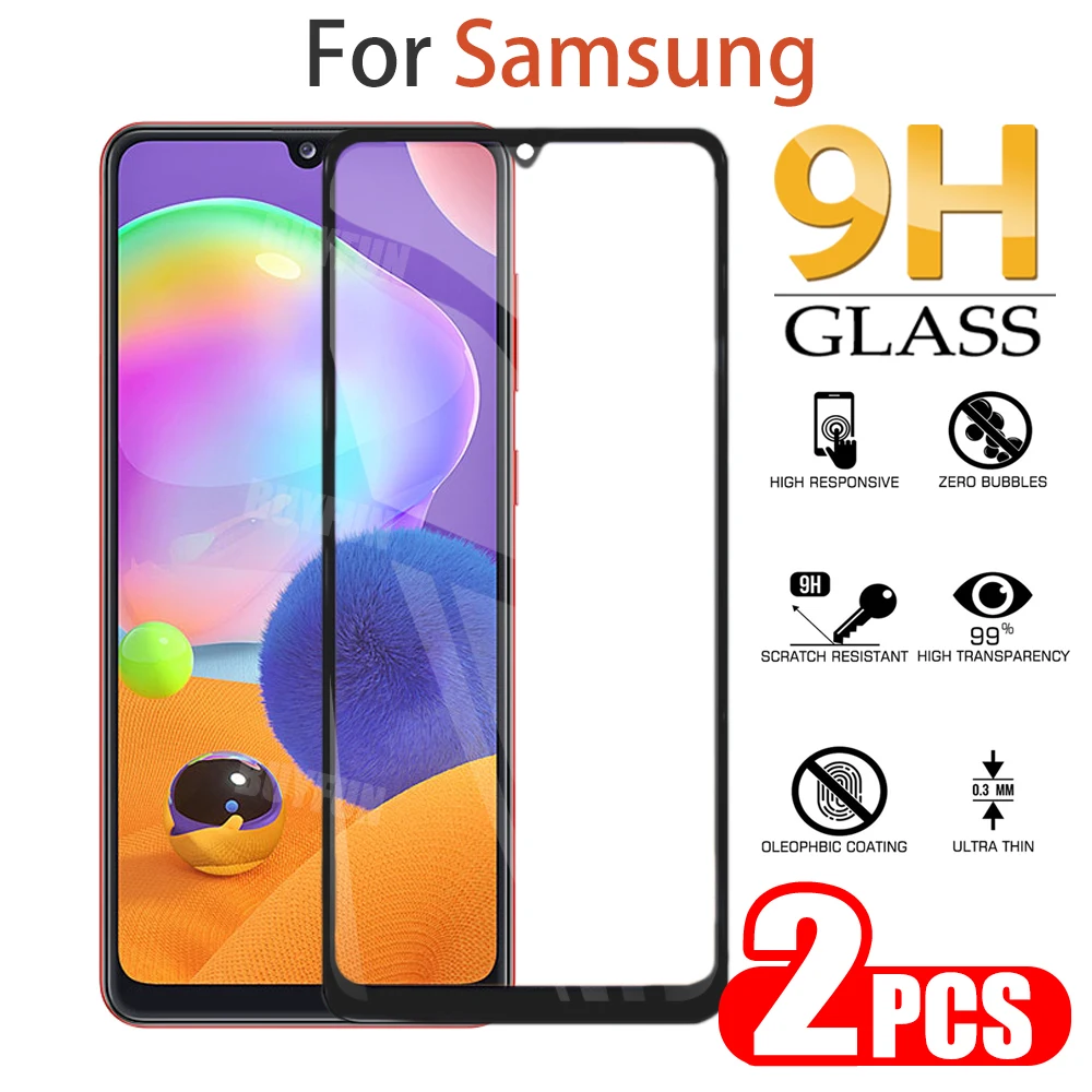 2 шт. Защитное стекло для samsung a31 Защита экрана galaxy a 31|Защитные стёкла и плёнки