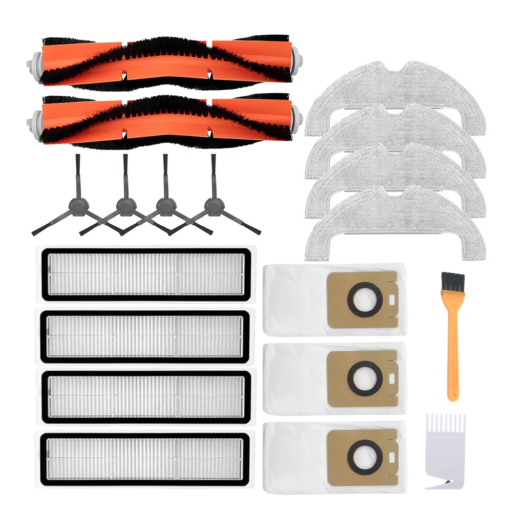 

Боковая щетка HEPA фильтр пылезащитный мешок Швабра чистящая ткань для Xiaomi Dreame Bot Z10 pro L10 Plus пылесос запасные части Аксессуары