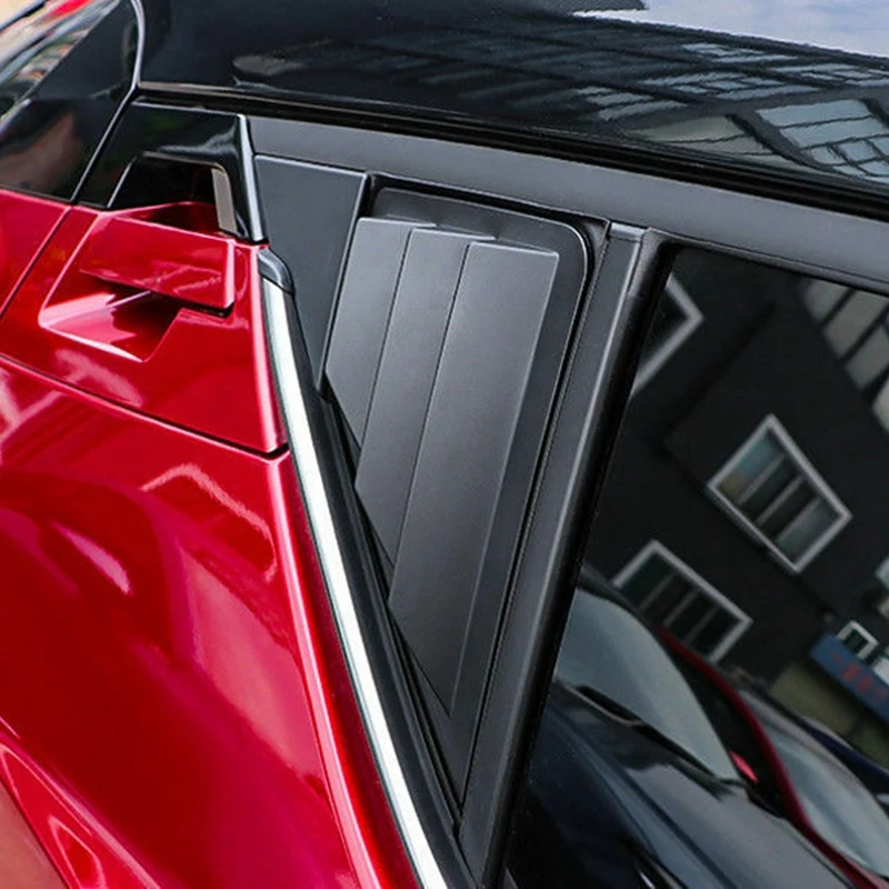 Black Rear Window Shutter Cover Trim 2Pcs for Toyota C-HR 2016- 2019 | Автомобили и мотоциклы