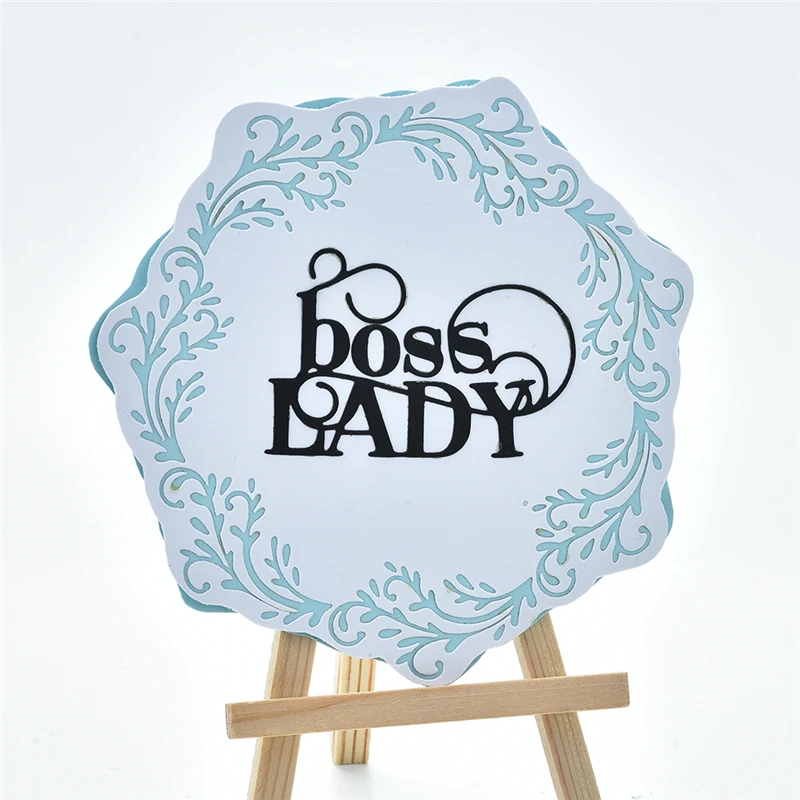 Металлические Вырубные штампы Kokorosa Boss Lady Letter Word Новинка 2019 для изготовления