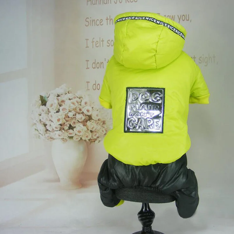 Зимний комбинезон для Собаки Одежда домашних животных маленькая собака пуховик