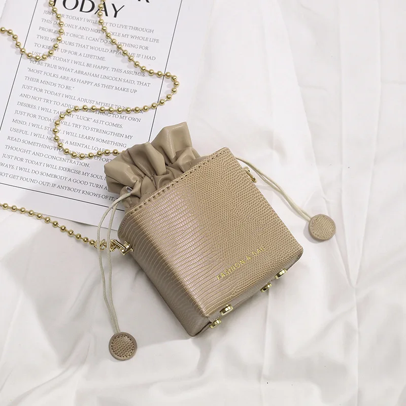 Khaki WOBAG модная мини-сумка на шнурке, женская сумка-кошелек, маленькие дизайнерские дамские сумки с клапаном, сумки для девочек - Цвет: Khaki