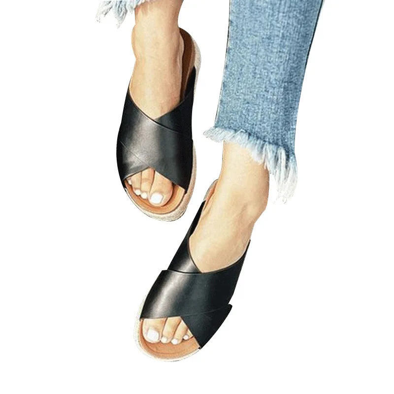 

Women Wedges Shoes Sandals High Heels Sandals Summer 2021 Chaussures Femme Platform Sandals Hemp Casual Sandalia Feminina