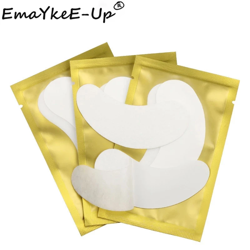 Патчи под глаза для наращивания ресниц 200 пар блестящие патчи подушечки