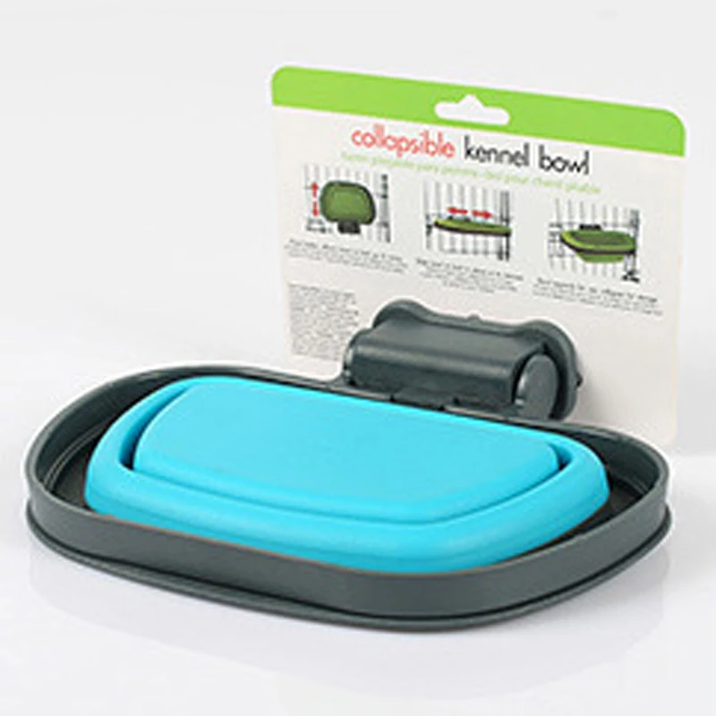 

Hanging Cage Pet Bowl Feeder Cat Bowl Pet Dog Bowl Dog Cage Hanging Fixed Dog Pot Dual-purpose Portable Folding Bowl