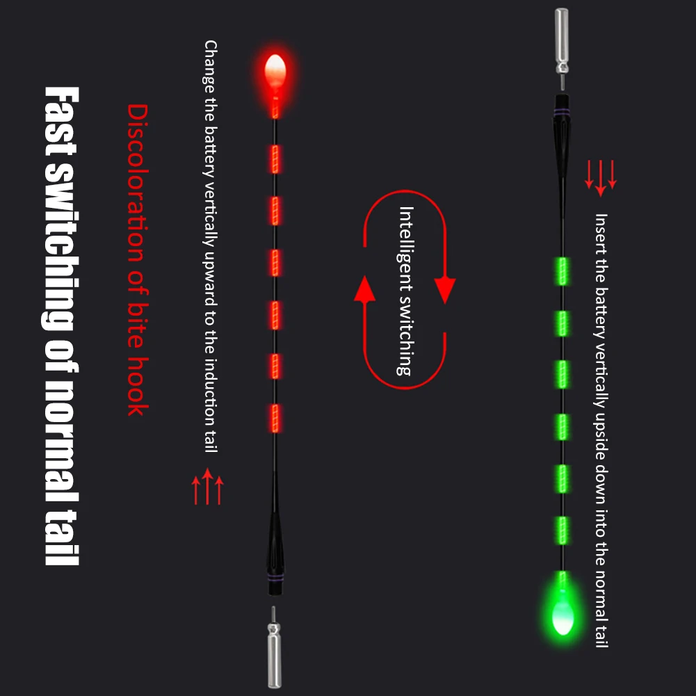 

Светодиодный поплавок для рыбалки, светящийся чувствительный электронный буй, сверхмощный датчик силы тяжести, детали для ночной рыбалки