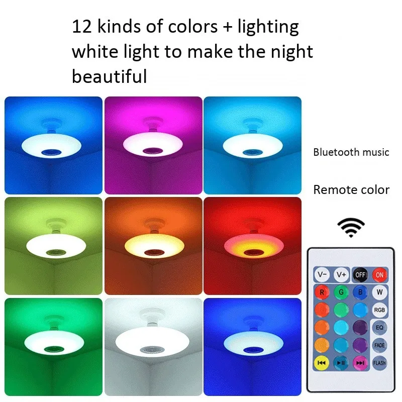 Домашний Беспроводной bluetooth динамик Освещение E27 Универсальный интерфейс