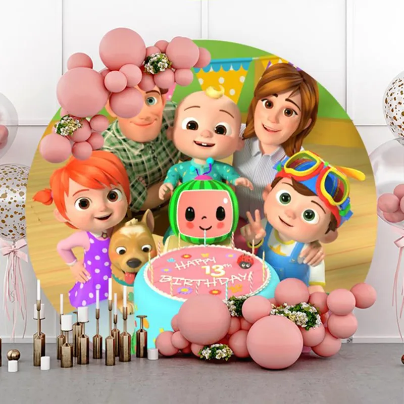 Пользовательский фон для дня рождения баннер мультфильм JJ Дыня тема детского