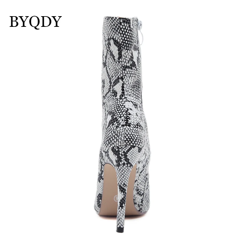Женские ботильоны с острым носком BYQDY обувь на тонком высоком каблуке вечерние