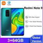 Смартфон Xiaomi Redmi Note 9, 4 Гб, глобальная версия ГБ, 3 ГБ, 64 ГБ, Восьмиядерный процессор Helio G85, задняя камера 48 МП, 128 мАч, 5020 дюйма, точечный дисплей, 6,53 дюйма