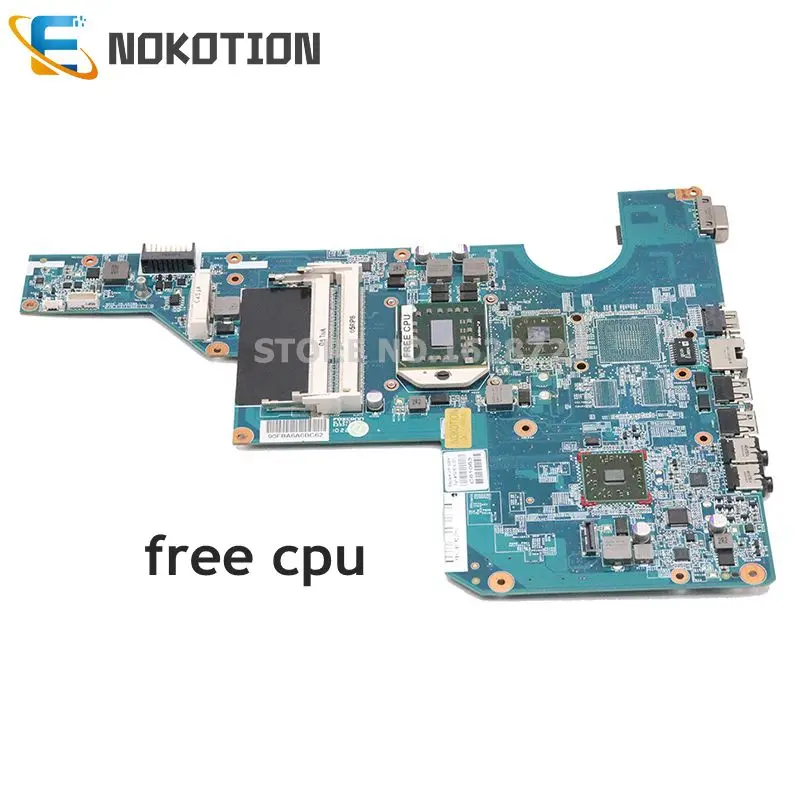 Материнская плата NOKOTION для ноутбука HP G62 CQ62 597674 001 DDR3 разъем S1 Бесплатный