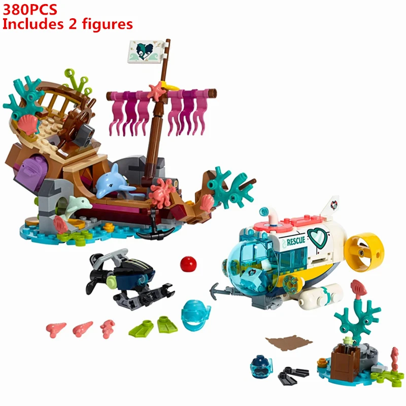 Друзья серии черепаха спасательная и подводная лодка для дельфина спасательные