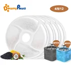 DownyPaws 4812PCS фильтр из активированного угля для фонтан воды кота WF070 сменные фильтры для автоматическое оборудование для производства питьевой фонтан