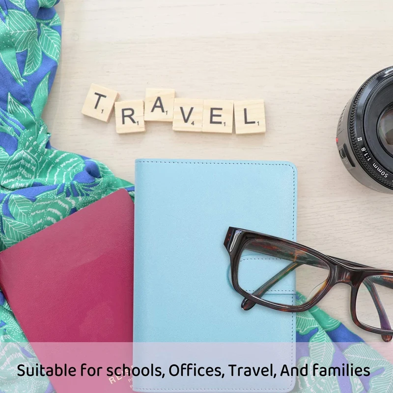 

12Pcs of Transparent Plastic A6 Ring Binder Envelope PU Leather 6 Ring Binder,Waterproof Cash Budget Envelope System