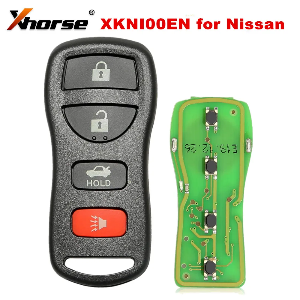 Проводной дистанционный ключ Xhorse XKNI00EN для Nissan отдельные 4 кнопки (английская