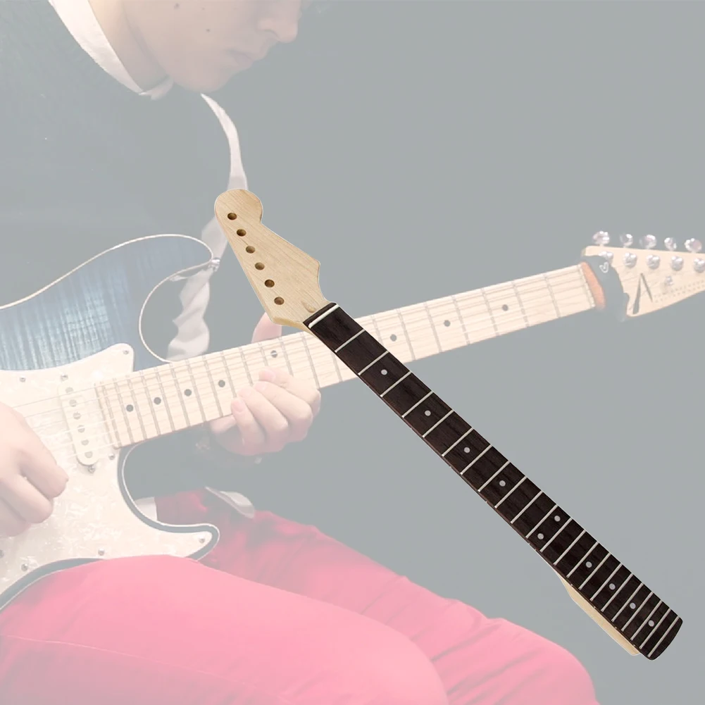 

Electric Glossy Abalone Guitar Neck Mark Dot Handle Accessories Smooth Edge 22 Fret Wooden Fretboard Right Handed Replacement